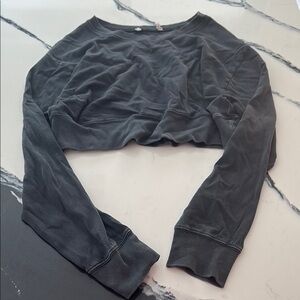 Women's Black Cropped Top
